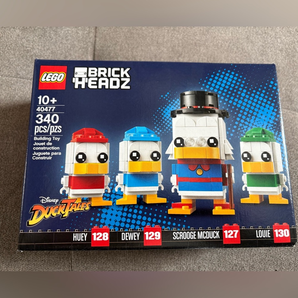 LEGO BrickHeadz Disney DuckTales Set with Red, Blue, and Yellow